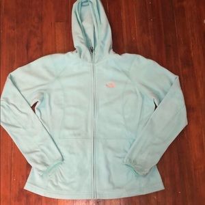Light Blue Thin North Face Jacket